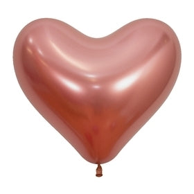 55347 Reflex Rose Gold 14" Heart (50ct)