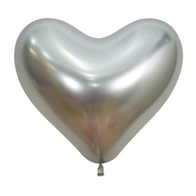 55345 Reflex Silver 14" Heart (50ct)