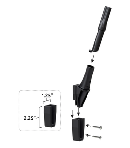PermaShine® 3-Balloon Bouquet A-Frame Bracket Kit - Sign not included