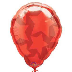 07711 Red Stars Perfect Balloon