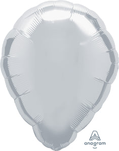08854 Metallic Silver Perfect Balloon