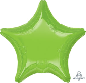 22481 Iridescent Lime Green Star