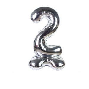 Standing Air Fill Number "2" Silver