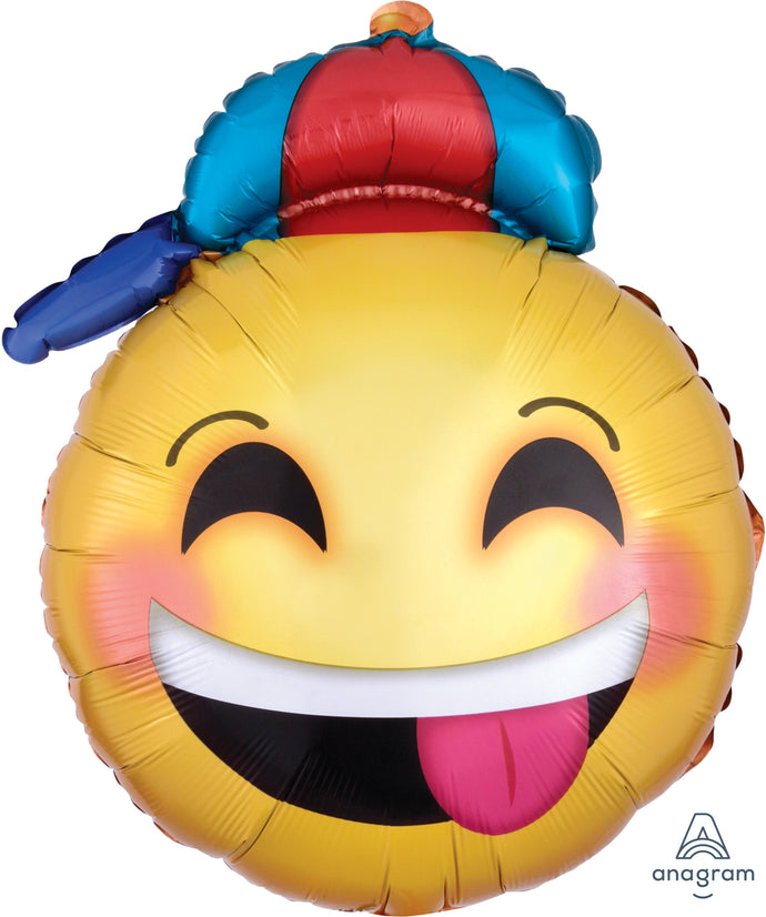 33651 Happy Emoticon with Hat
