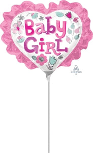 33661 Baby Girl Heart Floral Ruffle
