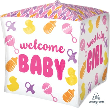 35607 Baby Girl Chevron & Icons
