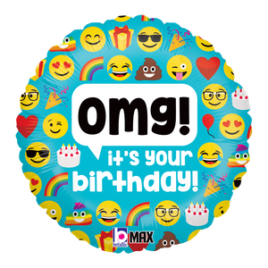 36697 Emoji OMG Birthday