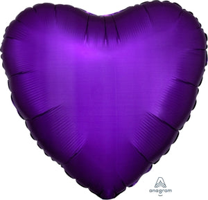 36818 Satin Luxe Purple Royal Heart