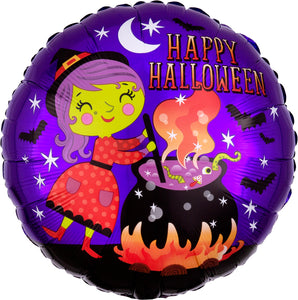 38144 Halloween Witch & Cauldron