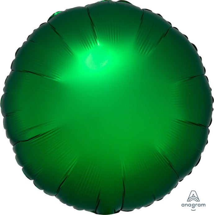 38586 Satin Luxe Emerald Green Circle