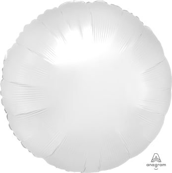 38589 Satin Luxe White Satin Round