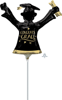 40945 Congrats Grad Gold & Black