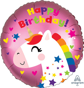 41293 Satin Unicorn Birthday