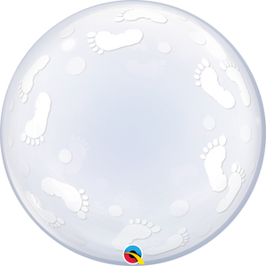 49459 Baby Footprints Bubble Balloon