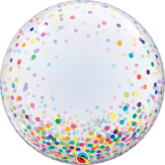 57791 Colorful Confetti Dots Bubble Balloon