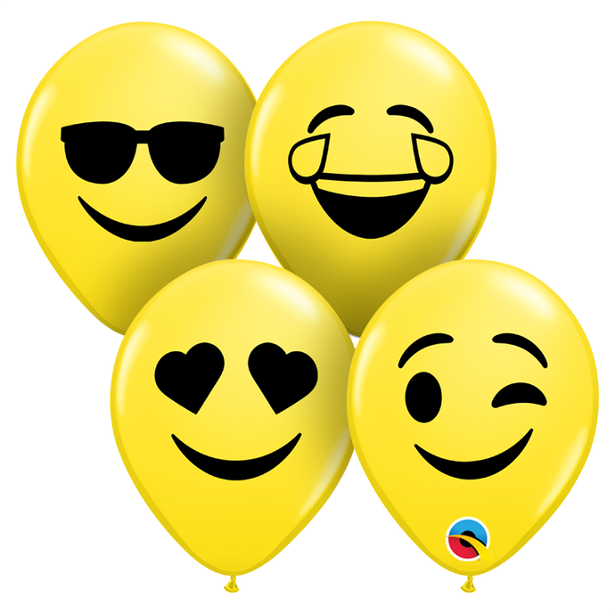 57961 Yellow Smiley Faces Assortment 5