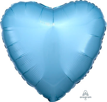80046 Metallic Pearl Pastel Blue Heart
