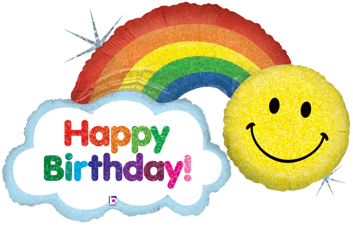 85674 Birthday Smiley Rainbow