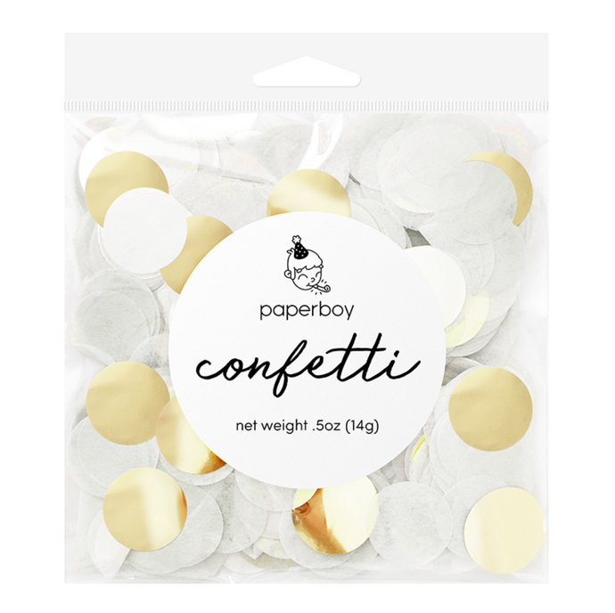 Confetti - White & Gold