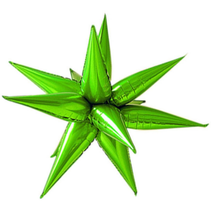 01250 Exploding Star Large Green