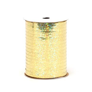 Holographic Curling Ribbon - Gold