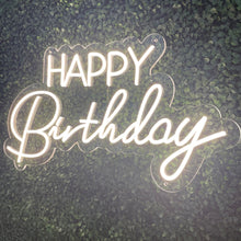 Load image into Gallery viewer, Happy Birthday Neon Sign Rental - Mixed Fonts

