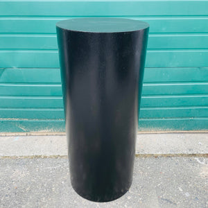 42in Round Plinth Rental - Black