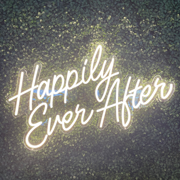 Happily Ever After Neon Sign Rental