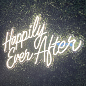 Happily Ever After Neon Sign Rental