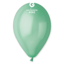 Load image into Gallery viewer, 116205 Gemar Metallic Aquamarine 11-12&quot; Round (50ct)
