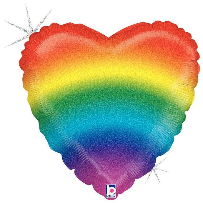 36881 Glitter Rainbow Heart