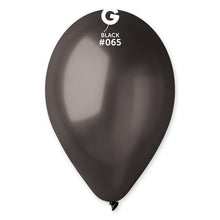 Load image into Gallery viewer, 116502 Gemar Metallic Black 11-12&quot; Round (50ct)
