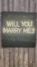 Load and play video in Gallery viewer, Will You Marry Me? Neon Sign Rental
