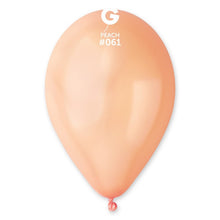 Load image into Gallery viewer, 116106 Gemar Metallic Peach 11-12&quot; Round (50ct)
