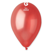 Load image into Gallery viewer, 115307 Gemar Metallic Red 11-12&quot; Round (50ct)
